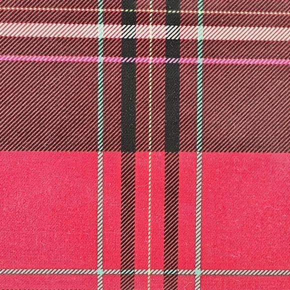 Victoria's Secret Women's Holiday Plaid Floral Tote Bag Hand Bag - Picture 7 of 11